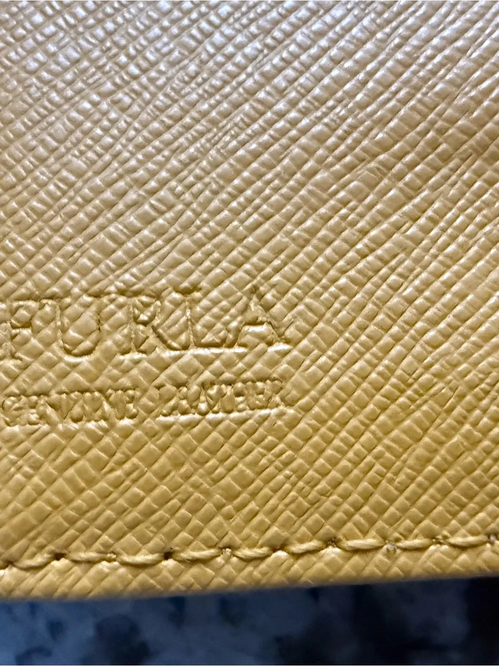 Furla Mustard Yellow Leather long Zip Wallet